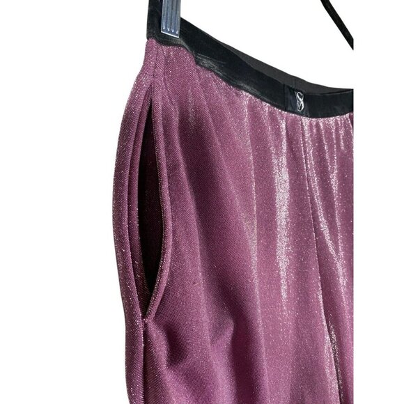Victoria’s Secret Pink Shimmer Wide Leg Lounge Pajama Pants Women’s Sz L - Picture 5 of 14